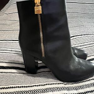 Michael kors metal logo boots